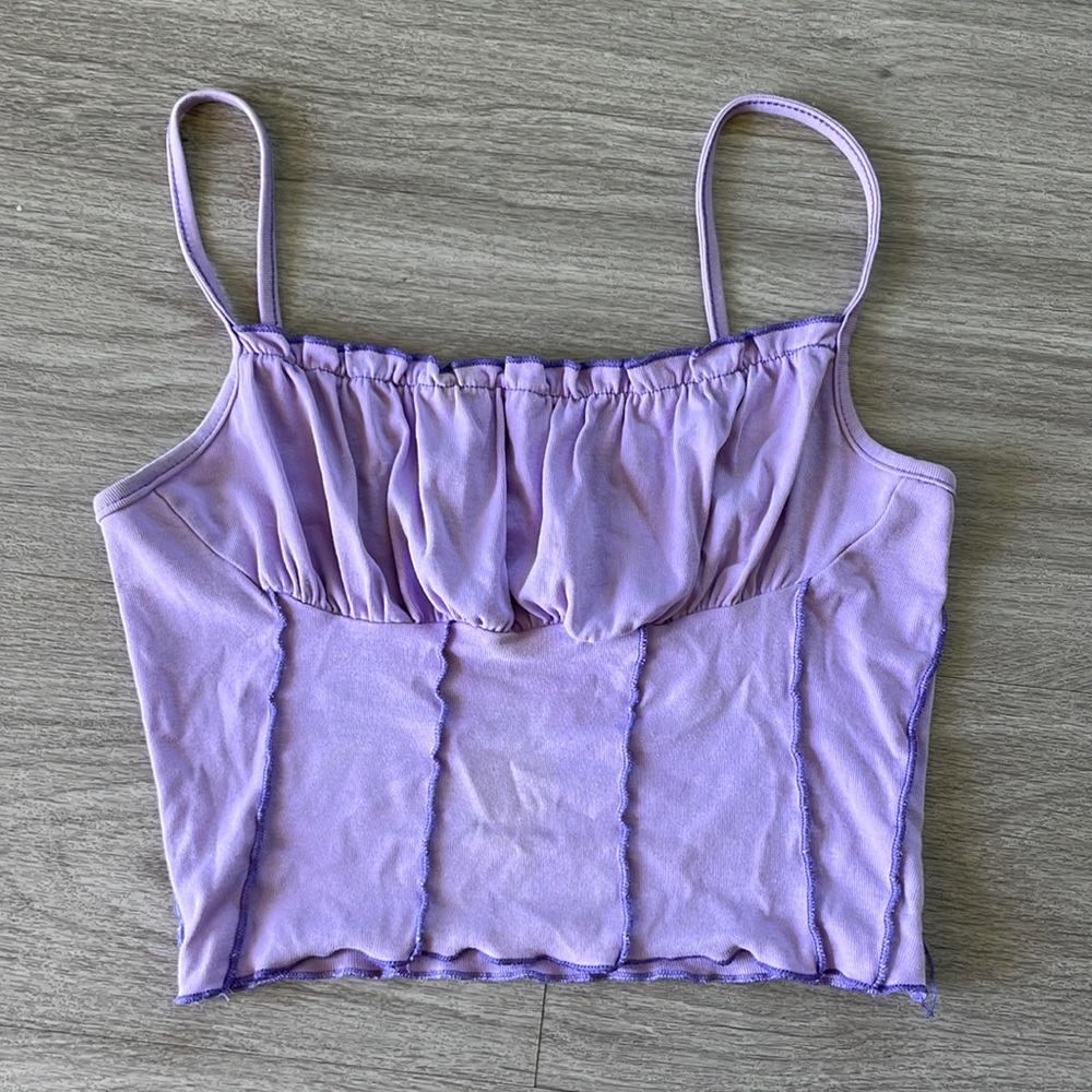 Cute Purple Crop Top